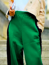 Loose Wide Leg Contrast Color Casual Pants Bottoms